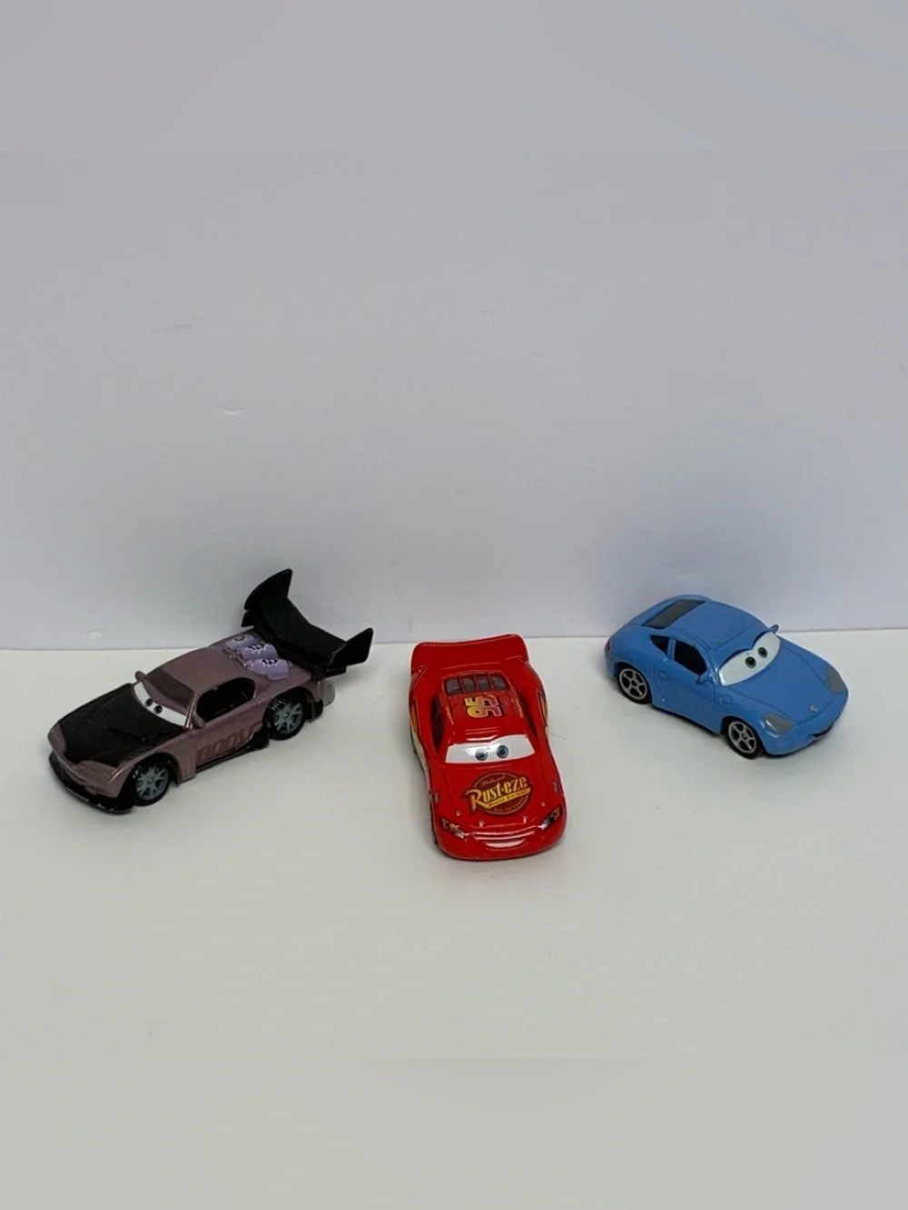 Disney Pixar Diecast Cars Set of 3 LIGHTNING MCQUEEN BOOST SALLY CARRERA